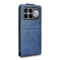 Xiaomi Redmi K90 Pro Max/Poco F8 Ultra Custodia verticale con supporto - Blu scuro
