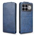 Xiaomi Redmi K90 Pro Max/Poco F8 Ultra Custodia verticale con supporto - Blu scuro