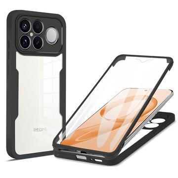 Custodia per Xiaomi Redmi K90 Pro Max serie 360 Protection - Nera / trasparente