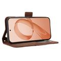 Custodia a portafoglio per Xiaomi Redmi K90 Pro Max/Poco F8 Ultra - Marrone