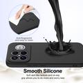 Custodia in silicone liquido per Xiaomi Redmi K90 Pro Max/Poco X8 Ultra - compatibile con MagSafe - Nera