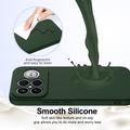 Custodia in silicone liquido per Xiaomi Redmi K90 Pro Max/Poco X8 Ultra - compatibile con MagSafe - Verde Scuro