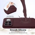 Custodia in silicone liquido per Xiaomi Redmi K90 Pro Max/Poco X8 Ultra - compatibile con MagSafe - Vino Rosso