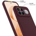 Custodia in silicone liquido per Xiaomi Redmi K90 Pro Max/Poco X8 Ultra - compatibile con MagSafe - Vino Rosso