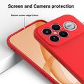 Custodia in silicone liquido con cinghia a mano per Xiaomi Redmi K90 Pro Max/Poco F8 Ultra - Rossa