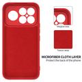 Custodia in silicone liquido con cinghia a mano per Xiaomi Redmi K90 Pro Max/Poco F8 Ultra - Rossa