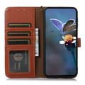 Xiaomi Redmi K90 Pro Max/Poco F8 Ultra Custodia in pelle a portafoglio con RFID - Marrone
