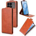 Xiaomi Redmi K90/Poco F8 Pro Custodia verticale con supporto - Marrone