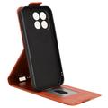 Xiaomi Redmi K90/Poco F8 Pro Custodia verticale con supporto - Marrone