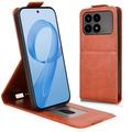 Xiaomi Redmi K90/Poco F8 Pro Custodia verticale con supporto - Marrone