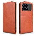 Xiaomi Redmi K90/Poco F8 Pro Custodia verticale con supporto - Marrone