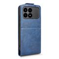Xiaomi Redmi K90/Poco F8 Pro Custodia verticale con supporto - Blu scuro