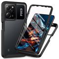 Custodia per Xiaomi Redmi Note 12 Pro serie 360 Protection - nera / trasparente