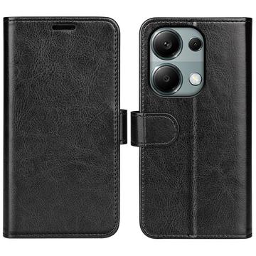 Custodia a Portafoglio per Xiaomi Redmi Note 13 Pro 4G/Poco M6 Pro con Chiusura Magnetica - Nera