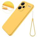 Custodia in Silicone Liquido per Xiaomi Redmi Note 13 Pro+ - Gialla