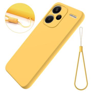 Custodia in Silicone Liquido per Xiaomi Redmi Note 13 Pro+ - Gialla