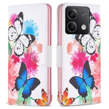 Custodia a Portafoglio Wonder Series per Xiaomi Redmi Note 13 - Farfalle