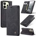 Custodia a Portafoglio Caseme 013 Serie per Xiaomi Redmi Note 14 4G - Nera
