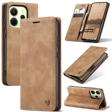 Custodia a Portafoglio Caseme 013 Serie per Xiaomi Redmi Note 14 4G - Marrone