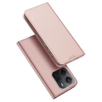 Custodia Flip Dux Ducis Skin Pro per Xiaomi Redmi Note 14 4G - Rosa