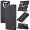 Custodia a Portafoglio Caseme 013 Serie per Xiaomi Redmi Note 14 Pro 4G - Nera