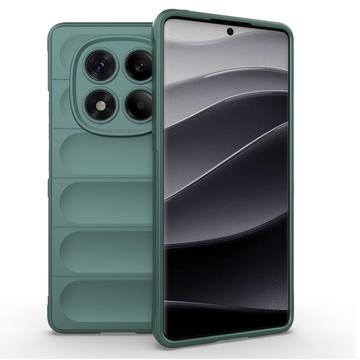 Cover in TPU Rugged per Xiaomi Redmi Note 14 Pro 4G - Verde