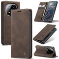 Custodia a Portafoglio Caseme 013 Serie per Xiaomi Redmi Note 14 Pro 5G/14 Pro+ 5G/Poco X7 - Color caffé