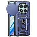 Custodia ibrida con anello rotante e protezione per fotocamera per Xiaomi Redmi Note 14 Pro 5G/Poco X7 - Blu