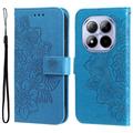 Custodia a portafoglio per Xiaomi Redmi Note 15 Pro 5G serie Mandala - Blu