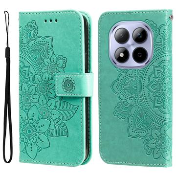 Custodia a portafoglio per Xiaomi Redmi Note 15 Pro 5G serie Mandala - Verde