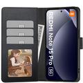 Custodia a portafoglio con magnete e supporto Tech-Protect per Xiaomi Redmi Note 15 Pro 5G - Nera