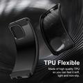 Custodia in TPU spazzolato per Xiaomi Redmi Note 17 4G/5G - Fibra di Carbonio - Nera