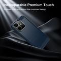 Custodia in TPU spazzolato per Xiaomi Redmi Note 17 Pro - Fibra di Carbonio - Blu