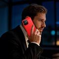 Custodia in TPU spazzolato per Xiaomi Redmi Note 17 Pro - Fibra di Carbonio - Rossa