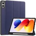 Custodia Smart Folio per Xiaomi Redmi Pad 2 Pro/Poco Pad M1 serie Tri-Fold - Blu scuro