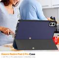 Custodia Smart Folio per Xiaomi Redmi Pad 2 Pro/Poco Pad M1 serie Tri-Fold - Blu scuro