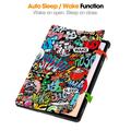 Custodia Smart Folio serie Tri-Fold per Xiaomi Redmi Pad 2 Pro/Poco Pad M1 - Graffiti