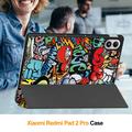 Custodia Smart Folio serie Tri-Fold per Xiaomi Redmi Pad 2 Pro/Poco Pad M1 - Graffiti
