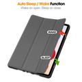 Custodia Smart Folio per Xiaomi Redmi Pad 2 Pro/Poco Pad M1 Serie Tri-Fold - Grigia