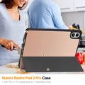 Custodia Smart Folio serie Tri-Fold per Xiaomi Redmi Pad 2 Pro/Poco Pad M1 - Oro rosa