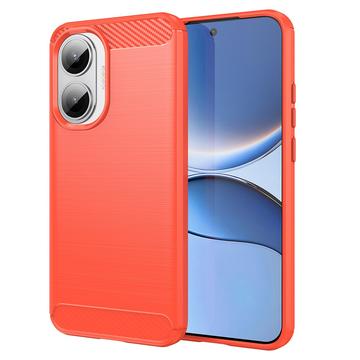 Custodia in TPU spazzolato per Xiaomi Redmi Turbo 4 Pro - Fibra di Carbonio