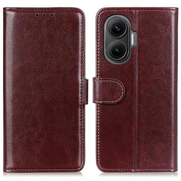 Xiaomi Redmi Turbo 4 Pro Custodia a portafoglio con supporto - Marrone