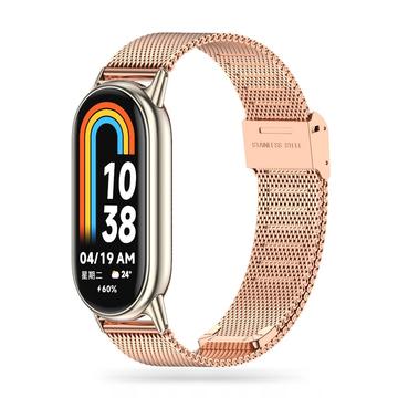 Cinturino milanese Tech-Protect per Milanese Xiaomi Smart Band 8/9 NFC - Oro Rosa