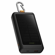 Xtorm Go2 Series Powerbank solare/torcia da 10000mAh - 20W, USB-C, USB-A - Nero