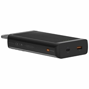 Xtorm Go2 Series Powerbank solare/torcia da 10000mAh - 20W, USB-C, USB-A - Nero