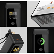 Power bank Xtorm NextGen6 da 27000mAh, 70W - 2 x USB-C/1 x USB-A, cavo USB-C - Nero