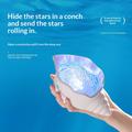 Luce ambientale a conchiglia Y-10 - Lampada da notte con proiettore di stelle - 2000mAh