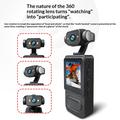 Mini videocamera Y2 con schermo LCD da 1.54" e doppia luce LED - Nero