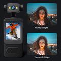 Mini videocamera Y2 con schermo LCD da 1.54" e doppia luce LED - Nero