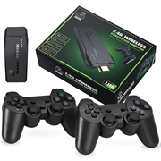 Y3 Lite Video Game HDMI Stick con doppio controller wireless 2.4G - 3000 giochi integrati, 32G